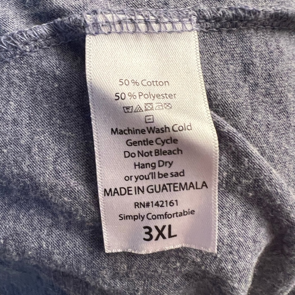 Lularoe Rare Solid Color Randy Raglan Tee - Size 3XL - Picture 6 of 6